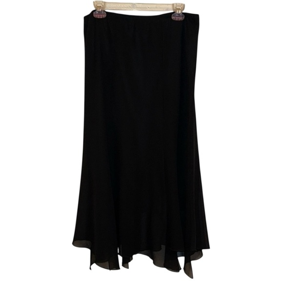 🔥C.O.C CLOTHING OBSESSED COMPANY BLACK ELEGANT MAXI SKIRT - Picture 1 of 6